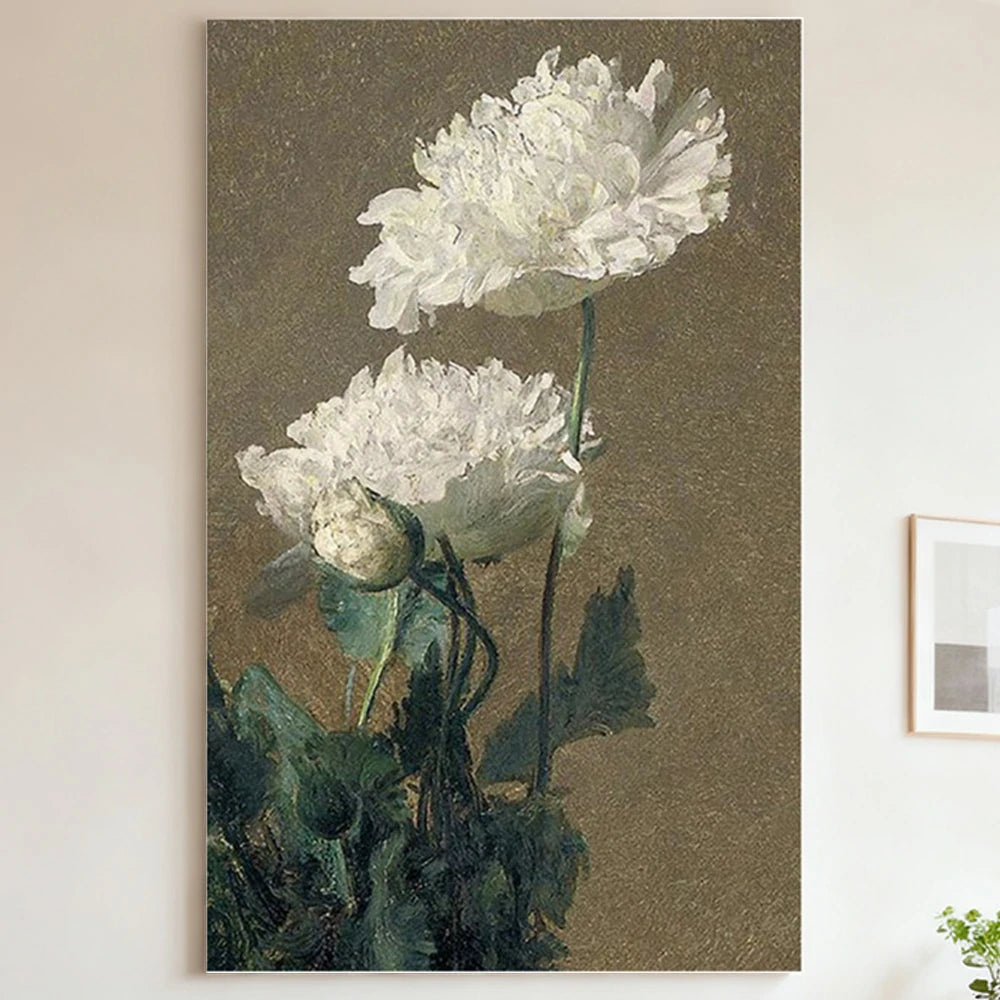 LUXORA Hand-Painted Oil Painting 50/80/100cm - Contemporary Minimalist Canvas with Balanced Texture for Gentle Home Ambience