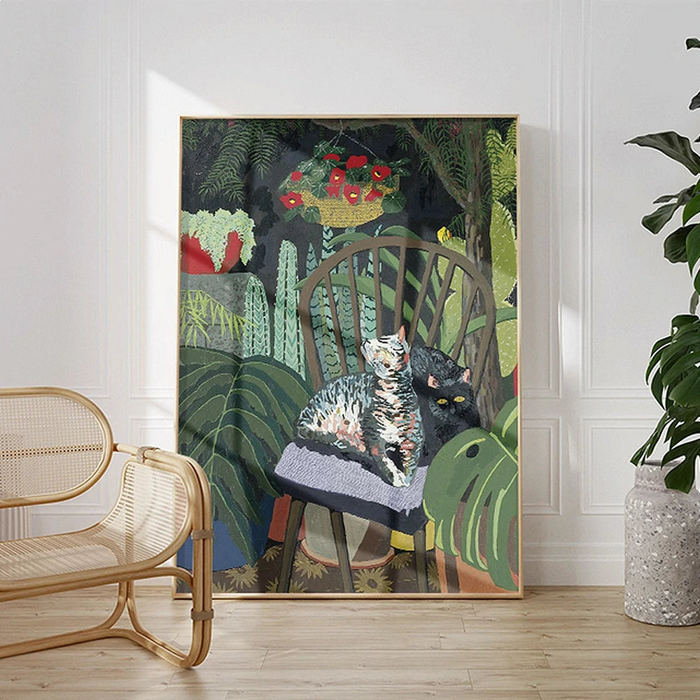 LUXORA Hand-Painted Oil Painting 60/80/120cm - Neutral Abstract Wall Painting Crafted for Simplicity and Everyday Comfort