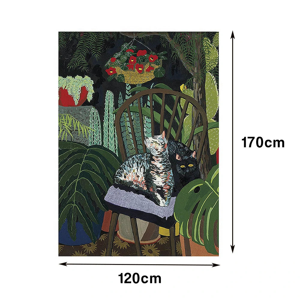 LUXORA Hand-Painted Oil Painting 60/80/120cm - Neutral Abstract Wall Painting Crafted for Simplicity and Everyday Comfort