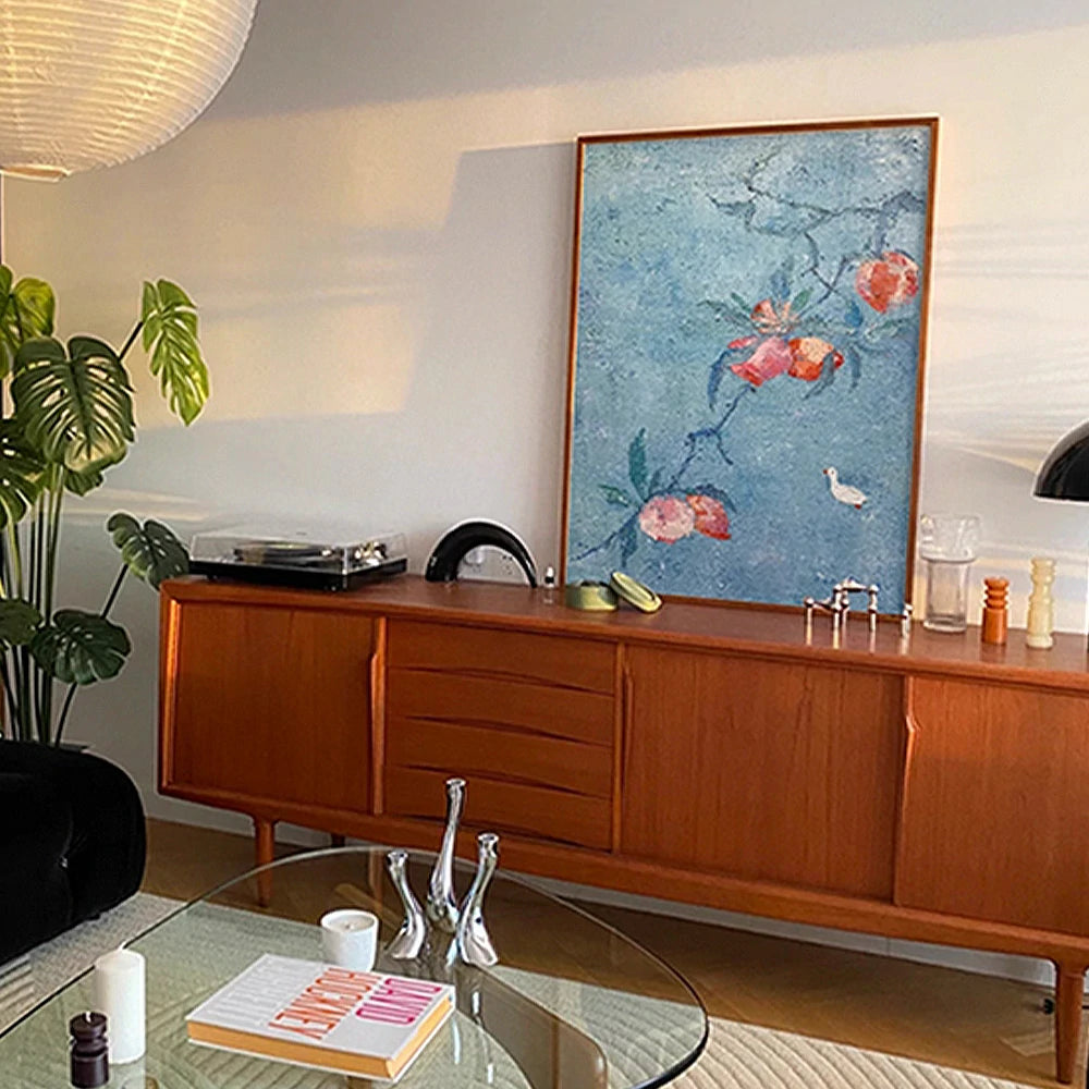 LUXORA Hand-Painted Oil Painting 90/120/180cm - Elegant Hand-Painted Canvas Art in Soft Neutrals for Refined and Clean Spaces