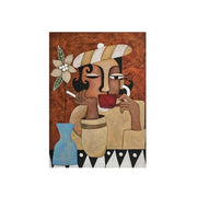 LUXORA Hand-Painted Oil Painting 60/80/120cm - Neutral Abstract Artwork Adding Warmth and Simplicity to Modern Living Environments