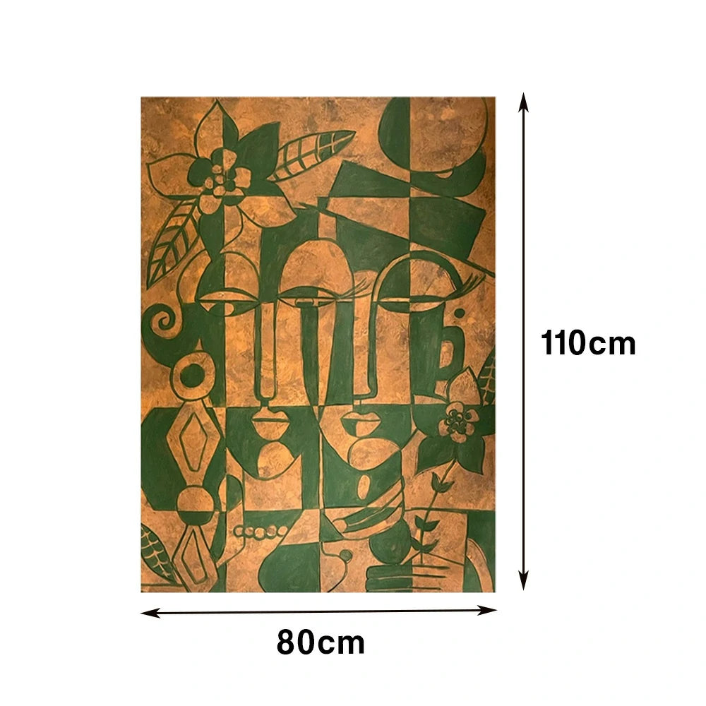 LUXORA Hand-Painted Oil Painting 60/80/120cm - Modern Minimalist Wall Art with Neutral Colours and Smooth Texture for Everyday Spaces