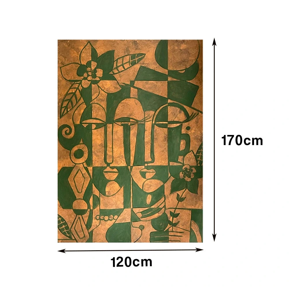 LUXORA Hand-Painted Oil Painting 60/80/120cm - Modern Minimalist Wall Art with Neutral Colours and Smooth Texture for Everyday Spaces