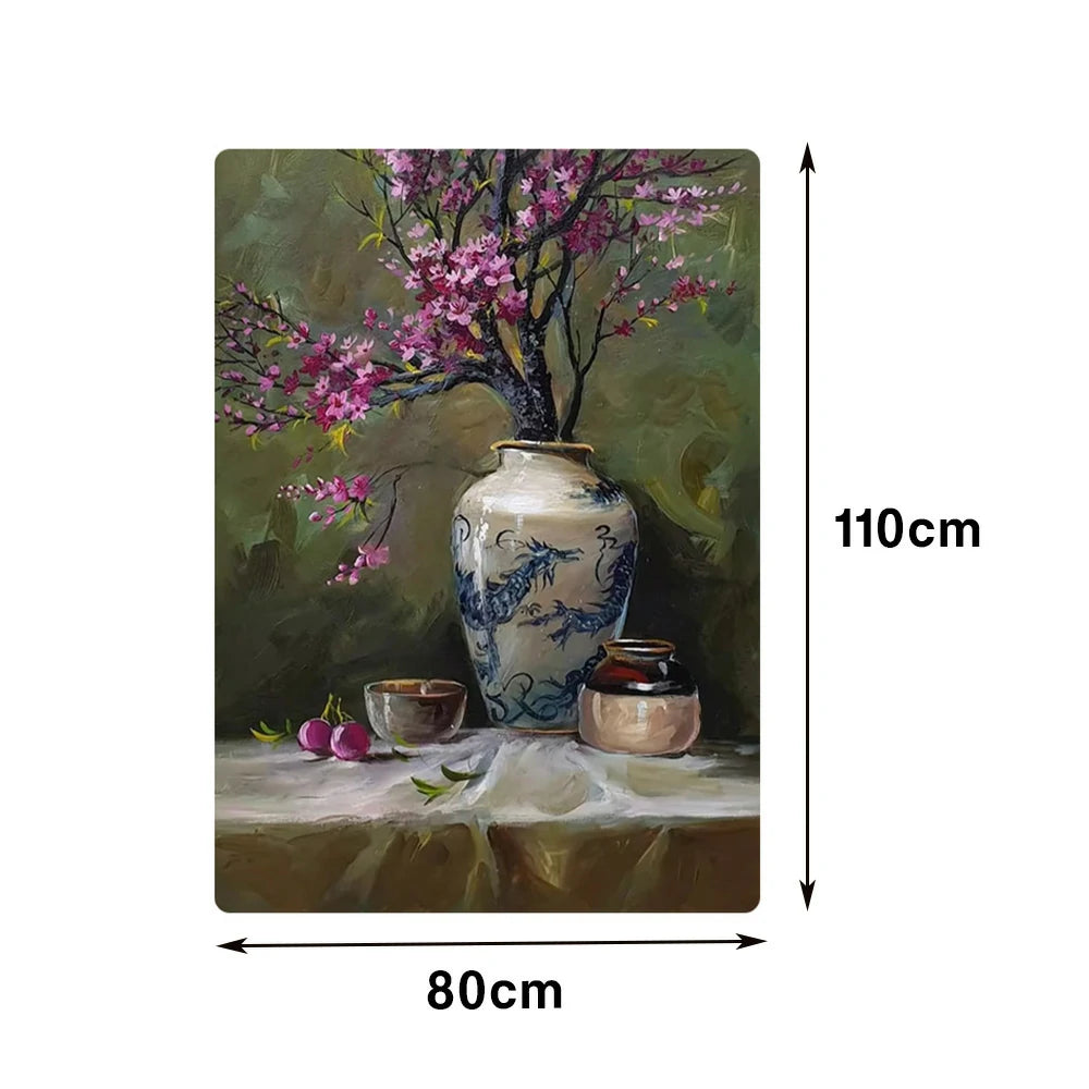 LUXORA Hand-Painted Oil Painting 60/80/120cm - Modern Wall Art That Blends Neutral Shades and Minimal Form for Timeless Style