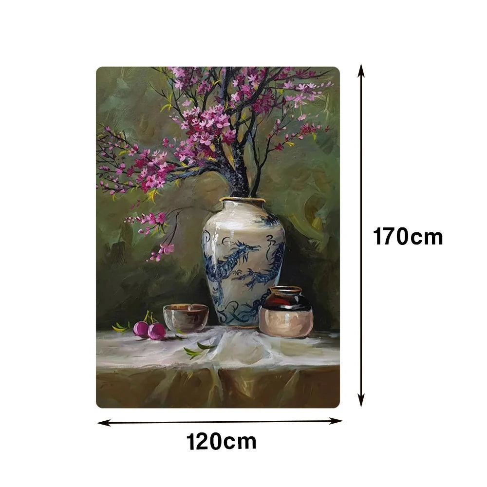 LUXORA Hand-Painted Oil Painting 60/80/120cm - Modern Wall Art That Blends Neutral Shades and Minimal Form for Timeless Style