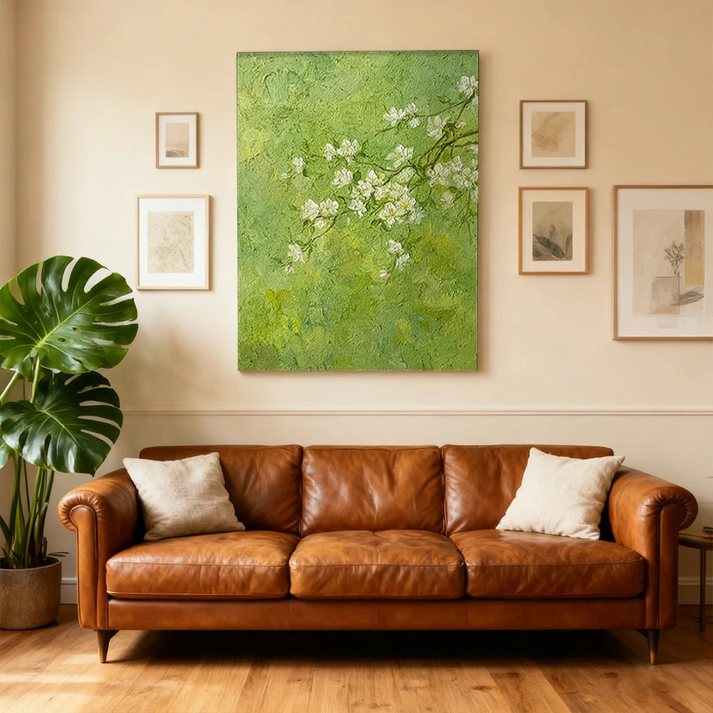 LUXORA Hand-Painted Oil Painting 60/80/120cm - Minimalist Painting Crafted on Premium Canvas for Balanced and Relaxed Ambience