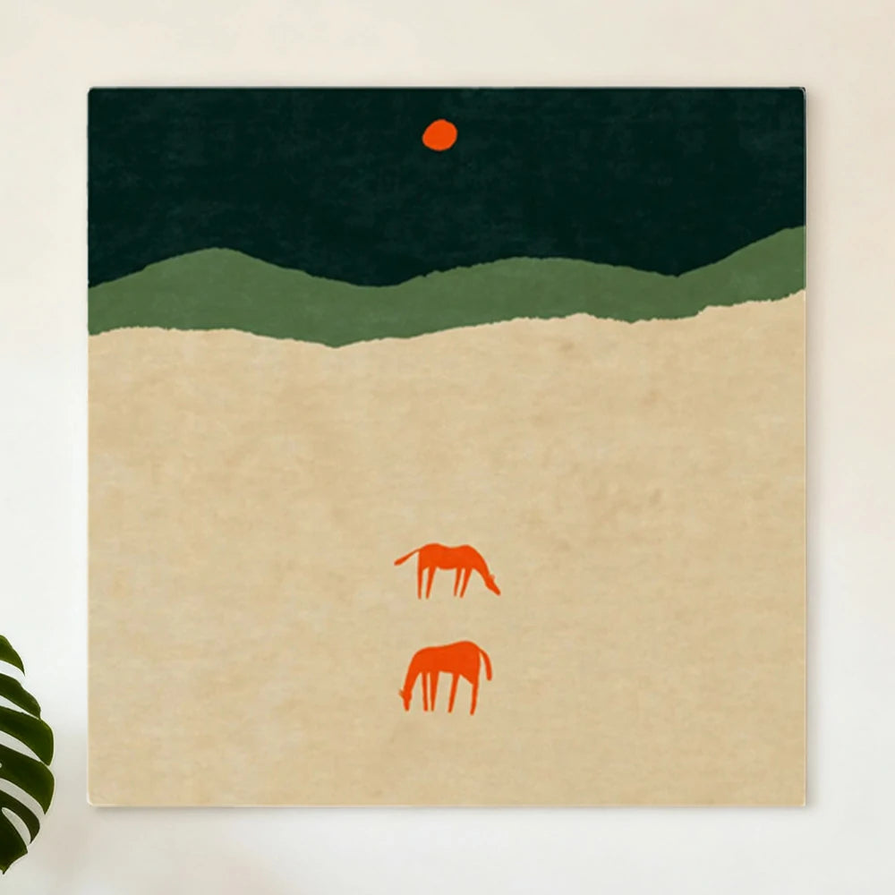 LUXORA Hand-Painted Oil Painting 60/80/120cm - Minimalist Hand-Painted Art with Smooth Finish for Timeless Modern Décor