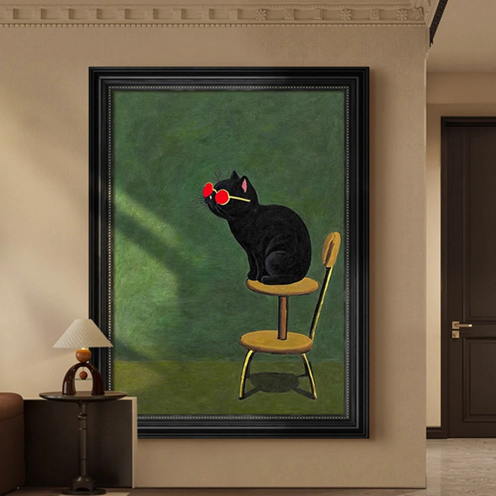 LUXORA Hand-Painted Oil Painting 50/80/120cm - Soft Neutrals and Refined Texture Enhance a Relaxed, Polished Atmosphere