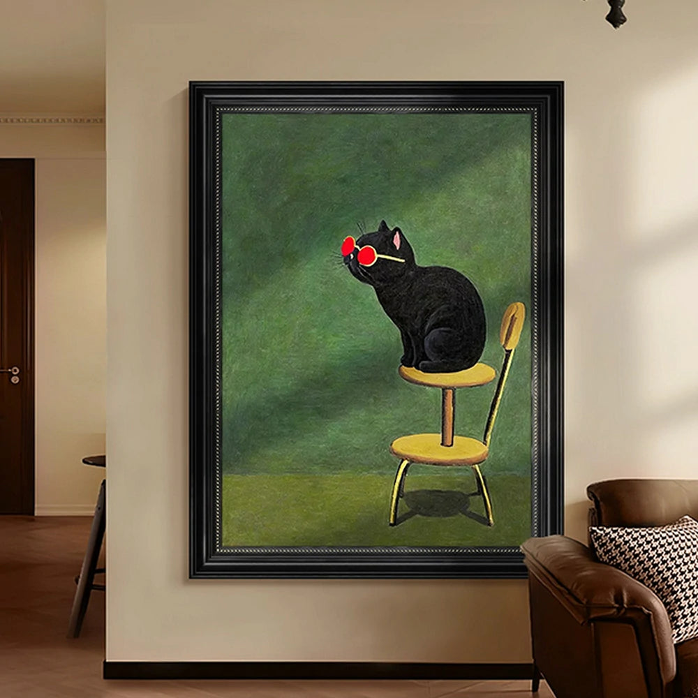 LUXORA Hand-Painted Oil Painting 50/80/120cm - Soft Neutrals and Refined Texture Enhance a Relaxed, Polished Atmosphere