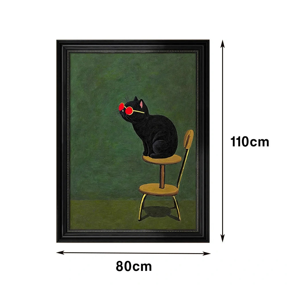 LUXORA Hand-Painted Oil Painting 50/80/120cm - Soft Neutrals and Refined Texture Enhance a Relaxed, Polished Atmosphere