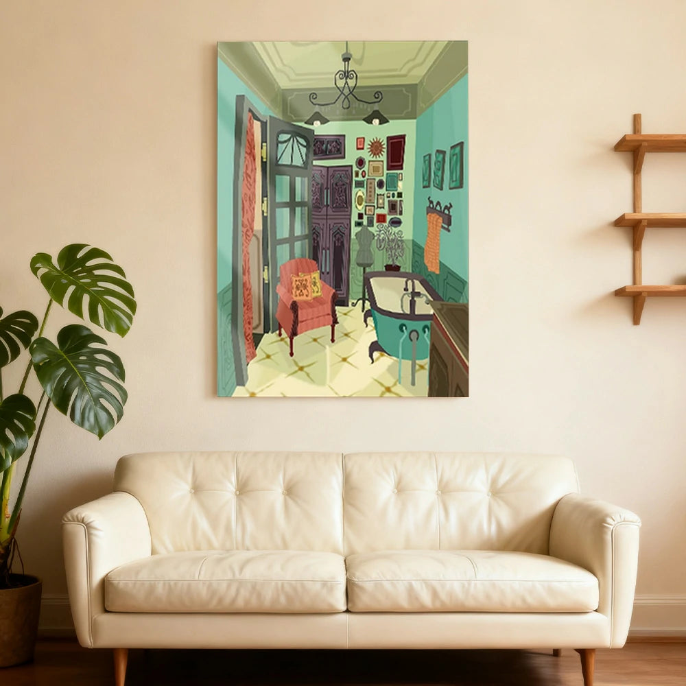 LUXORA Hand-Painted Oil Painting 60/80/100cm - Neutral Abstract Form That Adds Depth and Simplicity to Modern Home Design