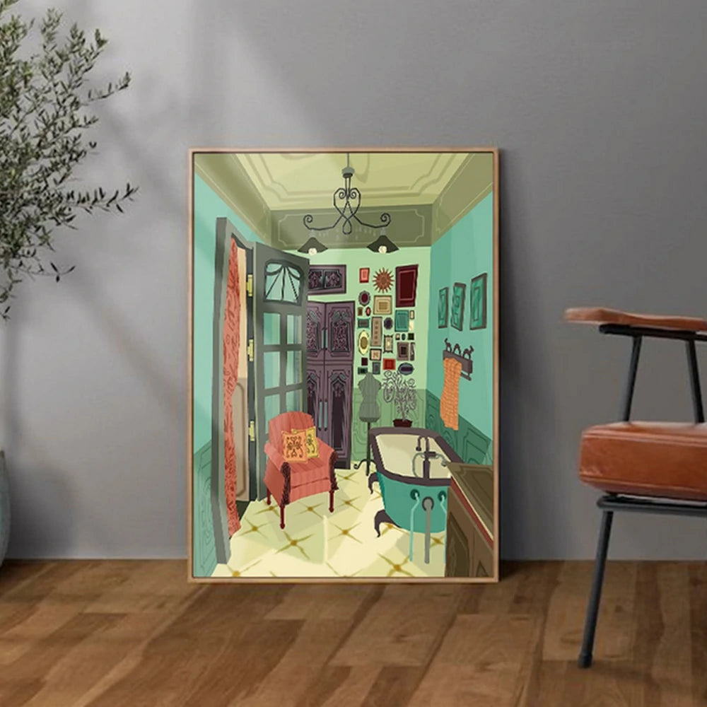 LUXORA Hand-Painted Oil Painting 60/80/100cm - Neutral Abstract Form That Adds Depth and Simplicity to Modern Home Design