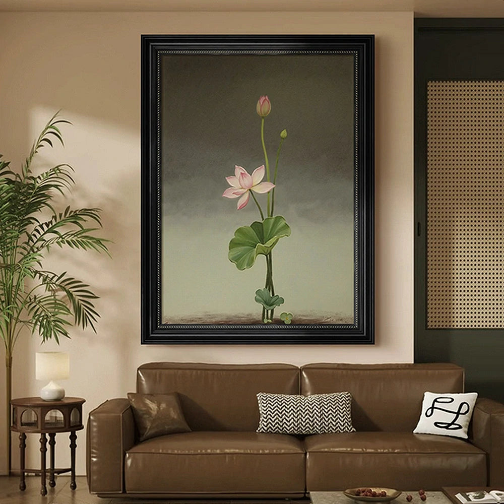 LUXORA Hand-Painted Oil Painting 50/80/120cm - Minimalist Abstract Canvas That Harmonises with Light and Airy Interiors