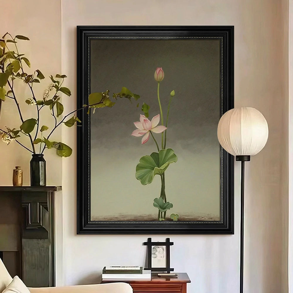 LUXORA Hand-Painted Oil Painting 50/80/120cm - Minimalist Abstract Canvas That Harmonises with Light and Airy Interiors