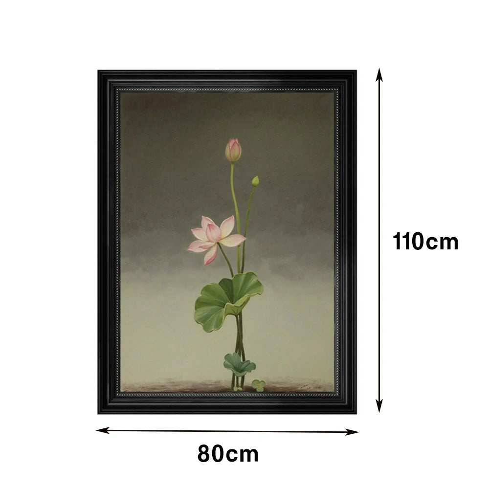 LUXORA Hand-Painted Oil Painting 50/80/120cm - Minimalist Abstract Canvas That Harmonises with Light and Airy Interiors