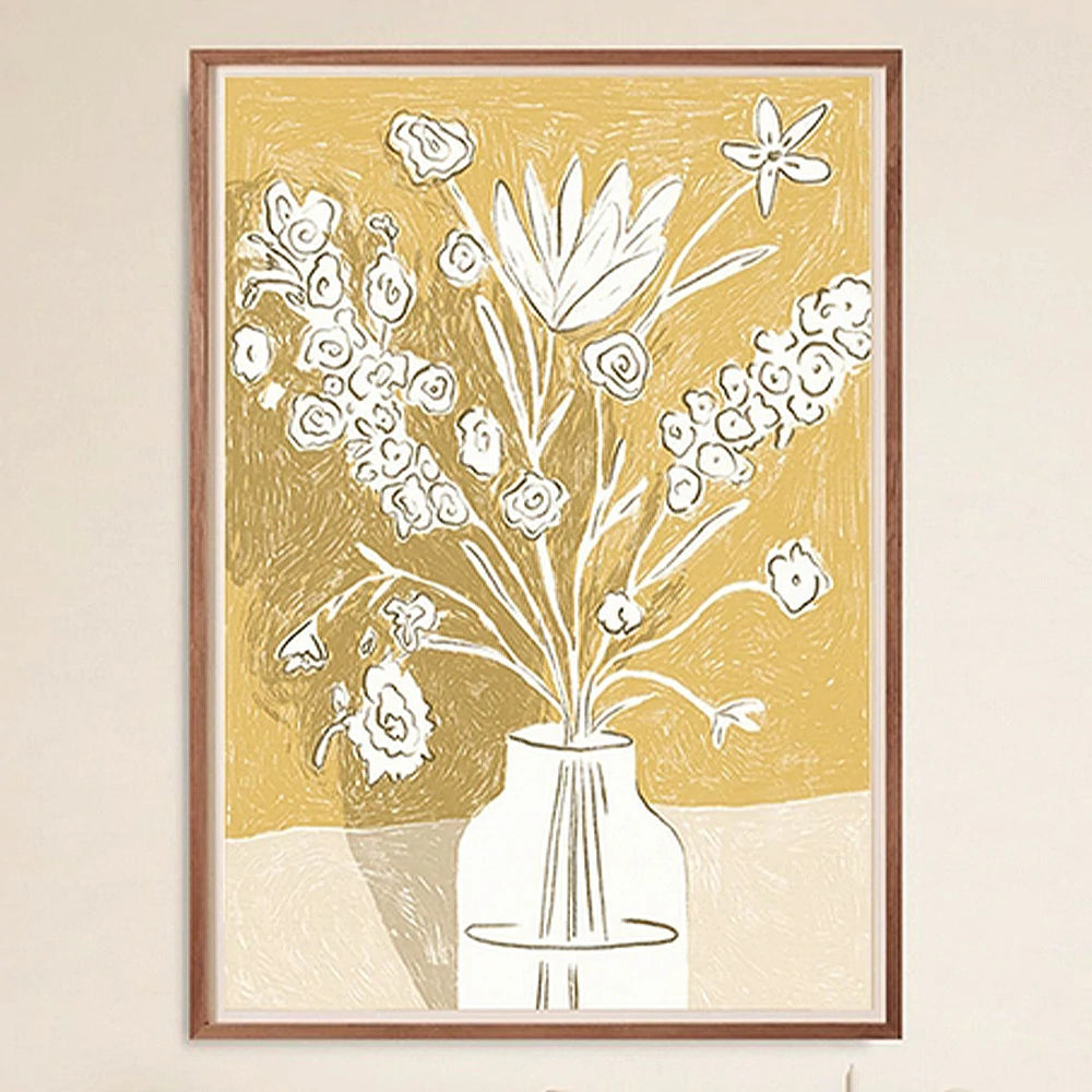 LUXORA Hand-Painted Oil Painting 60/80/120cm - Elegant Wall Painting with Muted Palette Ideal for Living and Bedroom Walls