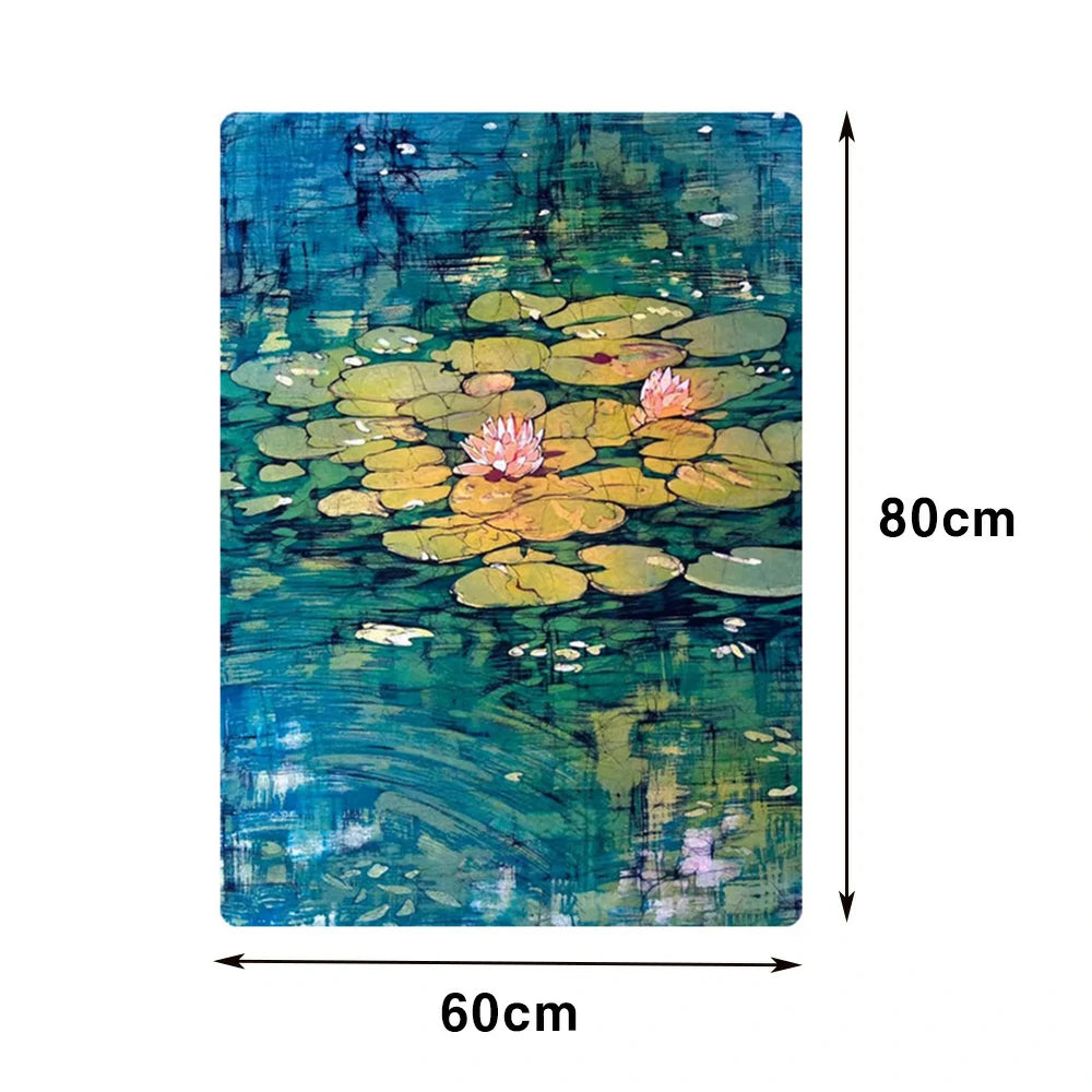 LUXORA Hand-Painted Oil Painting 60/80/120cm - Modern Abstract Design in Gentle Colours for Calm and Welcoming Spaces