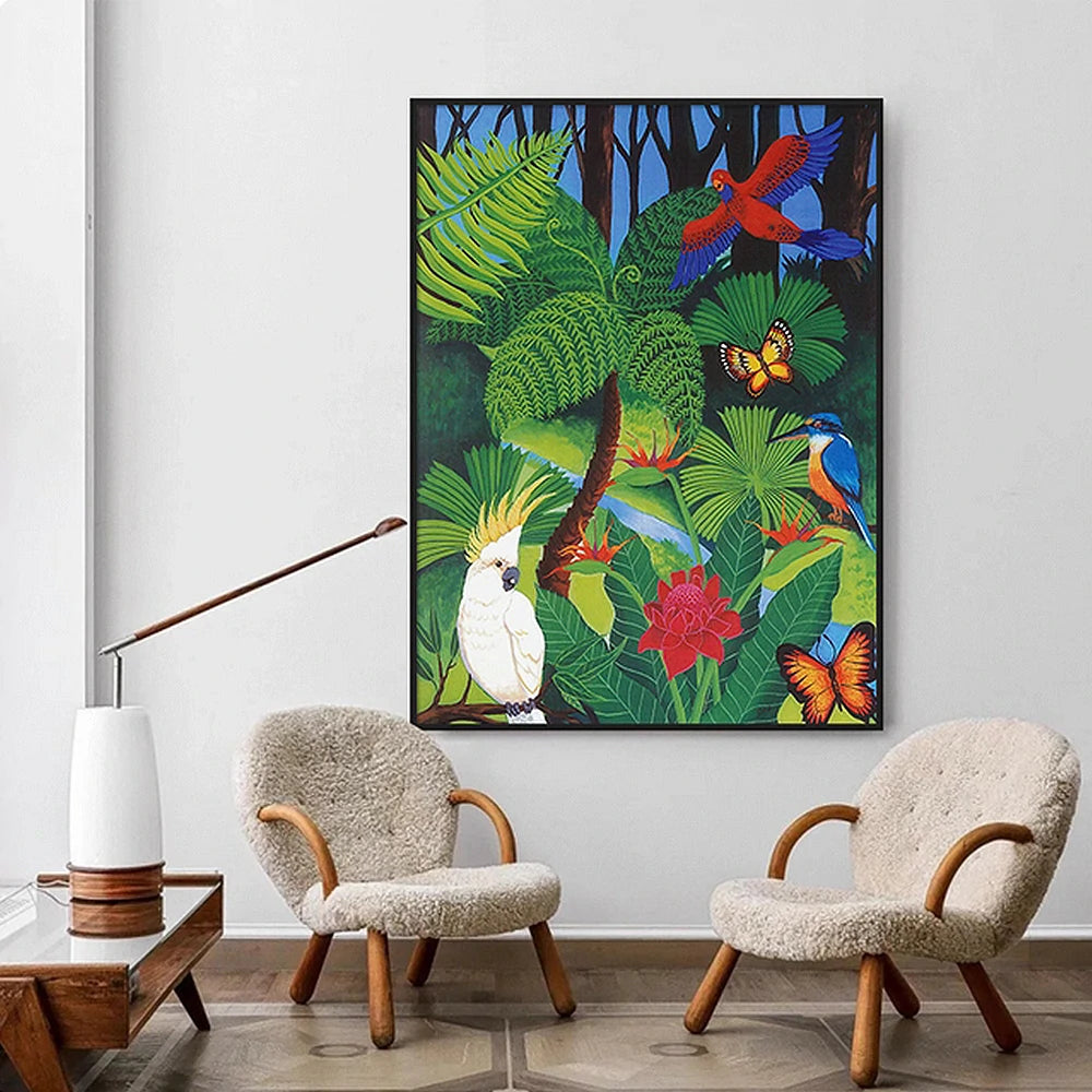 LUXORA Hand-Painted Oil Painting 60/80/120cm - Neutral Minimalist Wall Piece That Enhances Living Rooms and Bedrooms Alike