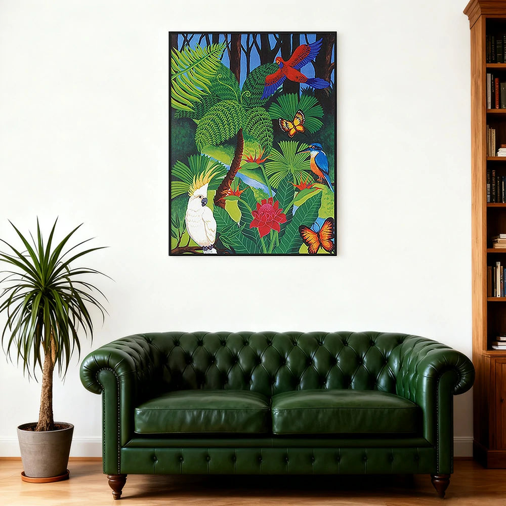 LUXORA Hand-Painted Oil Painting 60/80/120cm - Neutral Minimalist Wall Piece That Enhances Living Rooms and Bedrooms Alike