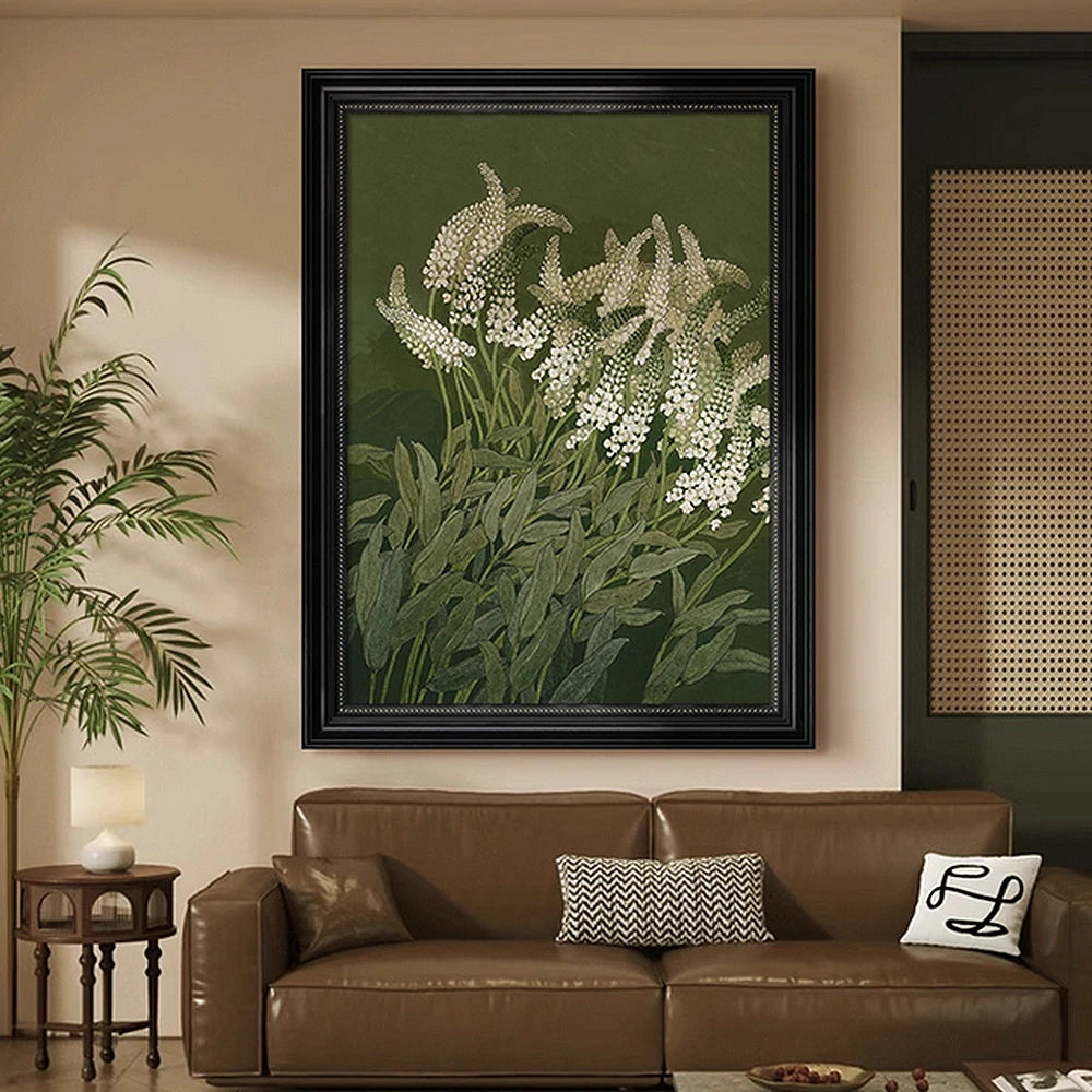 LUXORA Hand-Painted Oil Painting 50/80/120cm - Contemporary Abstract Painting Blending Calm Tones and Balanced Geometry