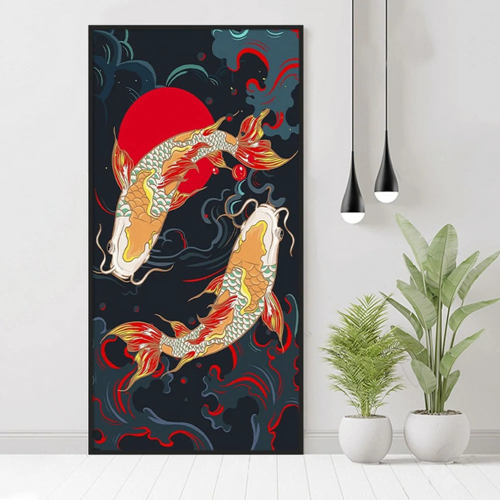 LUXORA Hand-Painted Oil Painting 50/70/90cm - Contemporary Hand-Painted Canvas with Balanced Composition and Natural Flow