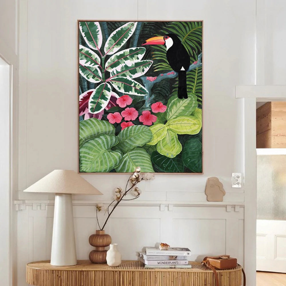 LUXORA Hand-Painted Oil Painting 60/80/120cm - Modern Abstract Canvas Art with Clean Lines and Balanced Neutral Shades