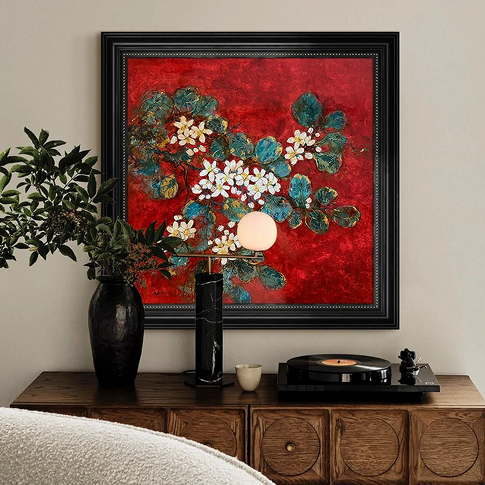 LUXORA Hand-Painted Oil Painting 60/90/140cm - Soft Brush Texture and Neutral Finish Bring a Relaxed Feel to Home Décor