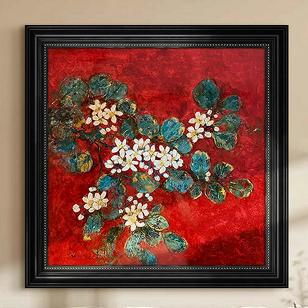 LUXORA Hand-Painted Oil Painting 60/90/140cm - Soft Brush Texture and Neutral Finish Bring a Relaxed Feel to Home Décor