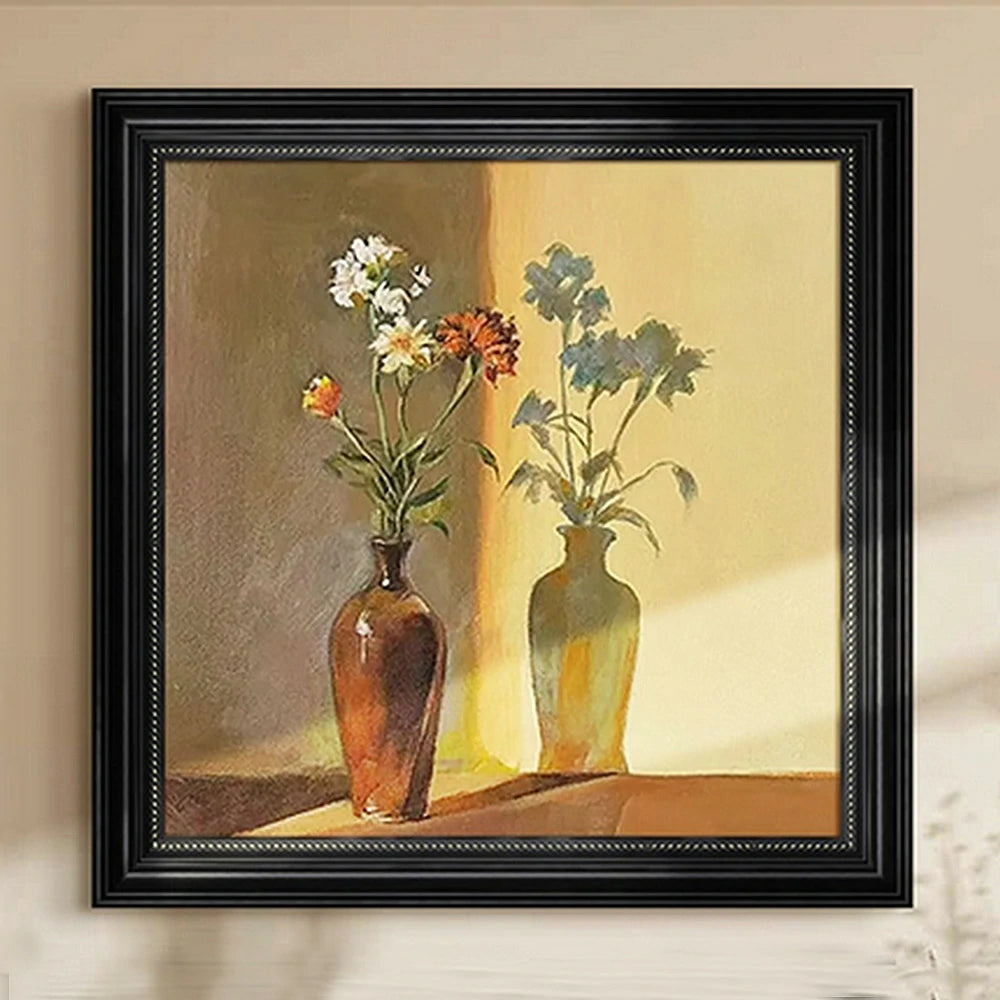 LUXORA Hand-Painted Oil Painting 60/90/140cm - Neutral Abstract Design Bringing Serenity and Subtle Charm to Modern Spaces