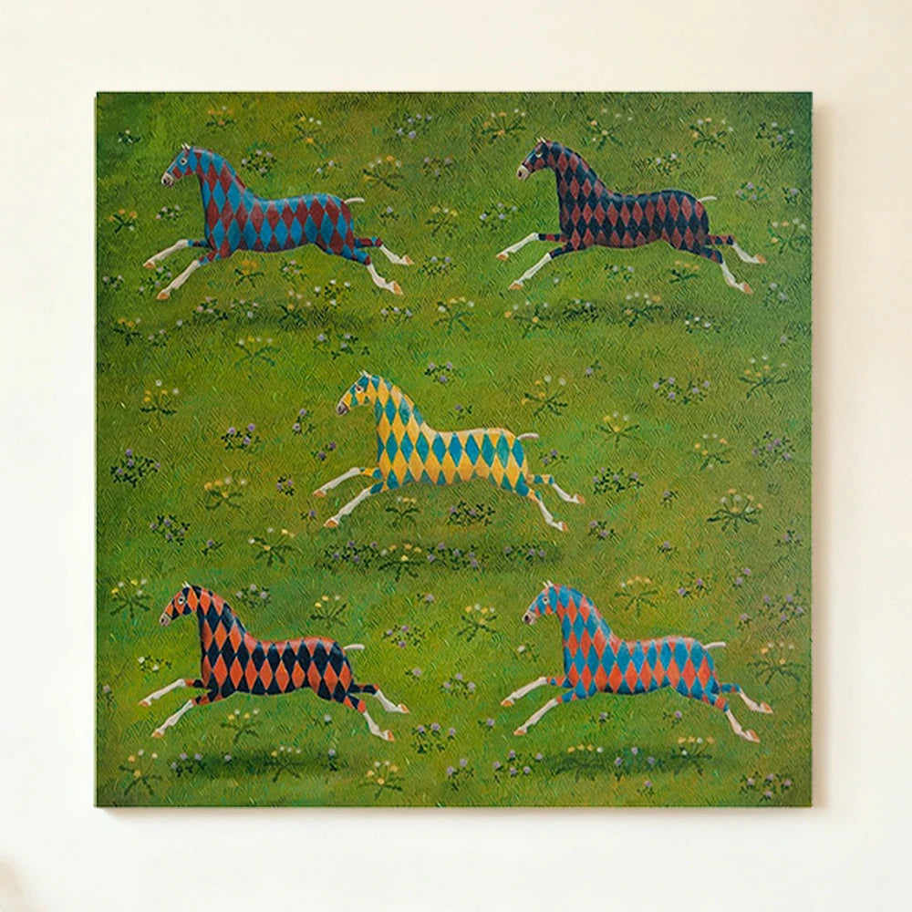 LUXORA Hand-Painted Oil Painting 70/100/150cm - Modern Wall Art Crafted with Smooth Brush Texture for a Clean, Inviting Look