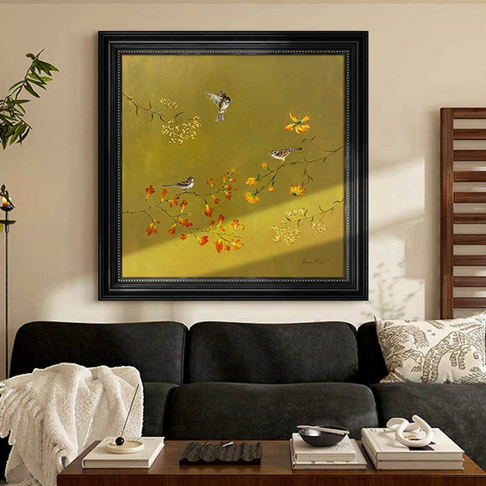 LUXORA Hand-Painted Oil Painting 60/90/140cm - Neutral Hand-Painted Canvas That Adds Calm and Warmth to Living Areas