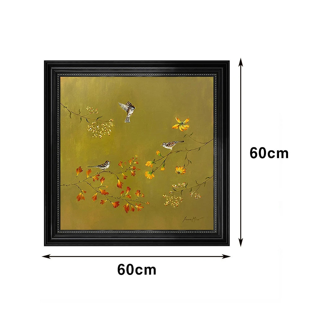 LUXORA Hand-Painted Oil Painting 60/90/140cm - Neutral Hand-Painted Canvas That Adds Calm and Warmth to Living Areas