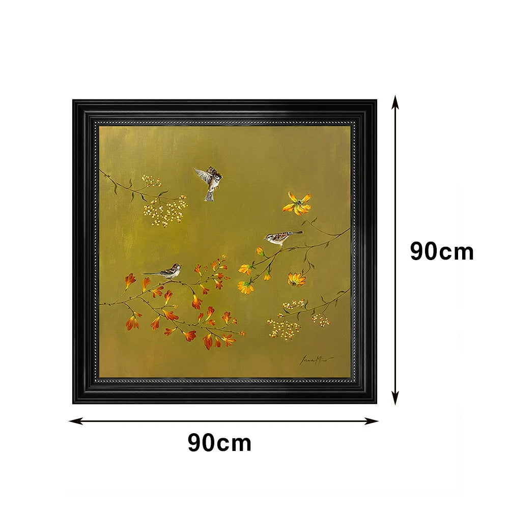 LUXORA Hand-Painted Oil Painting 60/90/140cm - Neutral Hand-Painted Canvas That Adds Calm and Warmth to Living Areas