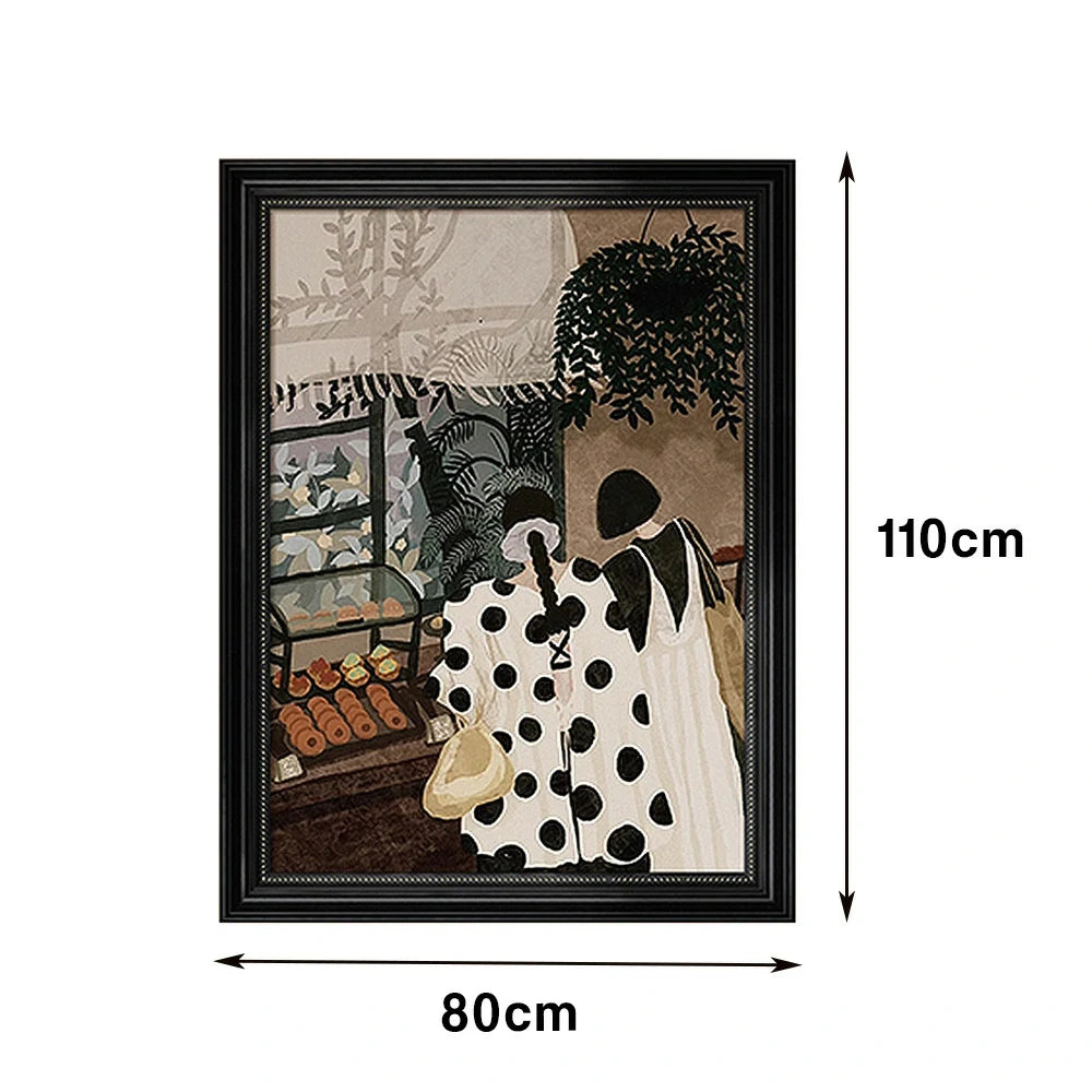 LUXORA Hand-Painted Oil Painting 50/80/120cm - Neutral Colour Composition That Brings Harmony and Warmth to Home Décor