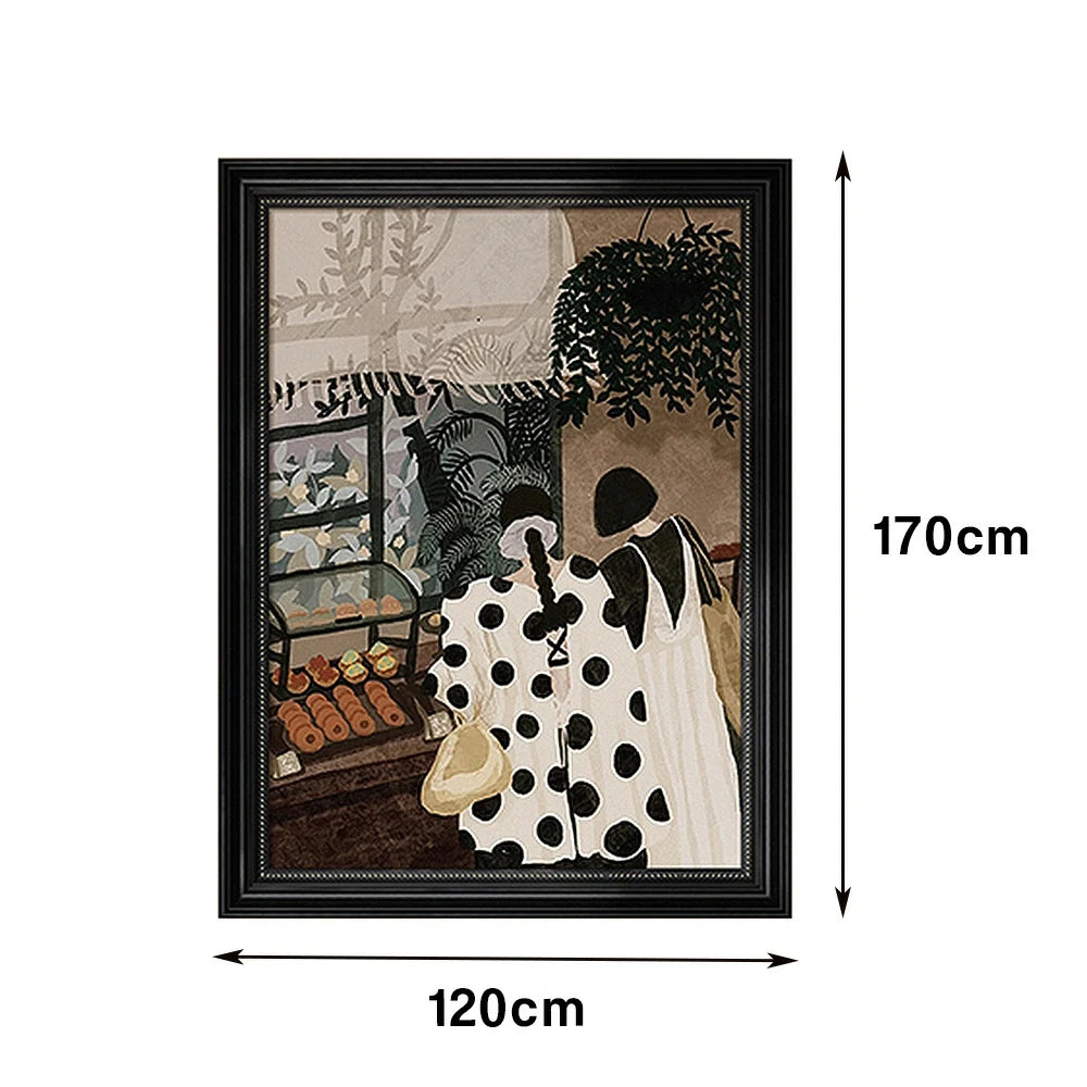 LUXORA Hand-Painted Oil Painting 50/80/120cm - Neutral Colour Composition That Brings Harmony and Warmth to Home Décor