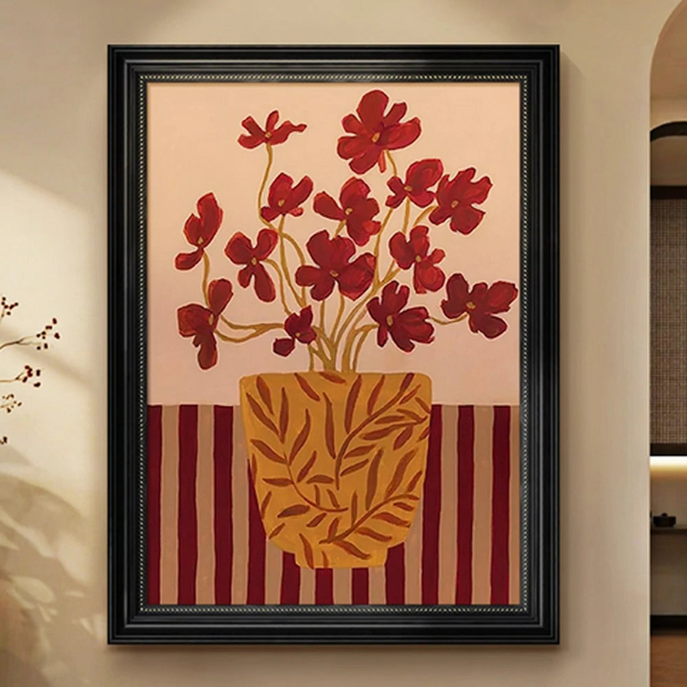 LUXORA Hand-Painted Oil Painting 50/80/120cm - Neutral Hand-Painted Artwork with Smooth Finish for Clean, Modern Homes