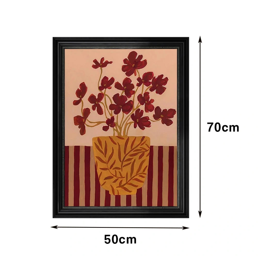 LUXORA Hand-Painted Oil Painting 50/80/120cm - Neutral Hand-Painted Artwork with Smooth Finish for Clean, Modern Homes