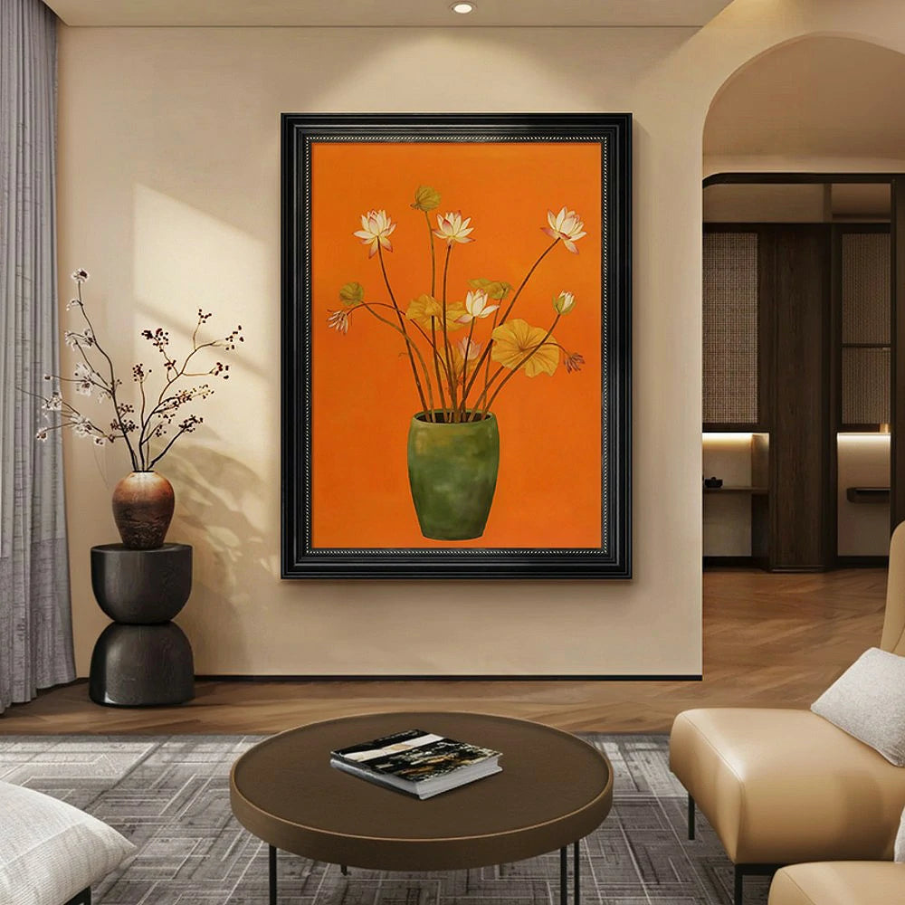 LUXORA Hand-Painted Oil Painting 50/80/120cm - Modern Minimalist Painting for Creating Warm and Balanced Home Atmosphere