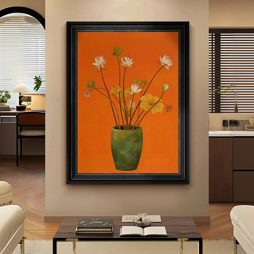 LUXORA Hand-Painted Oil Painting 50/80/120cm - Modern Minimalist Painting for Creating Warm and Balanced Home Atmosphere