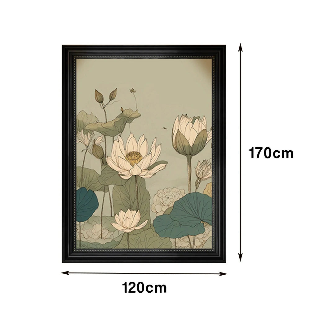 LUXORA Hand-Painted Oil Painting 50/80/120cm - Modern Minimalist Abstract Wall Art with Smooth Texture and Neutral Finish