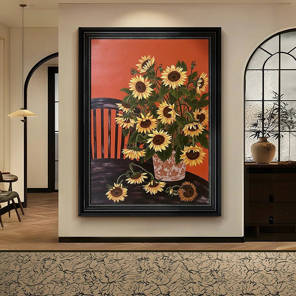 LUXORA Hand-Painted Oil Painting 50/80/120cm - Contemporary Wall Art That Adds Quiet Sophistication to Living Areas