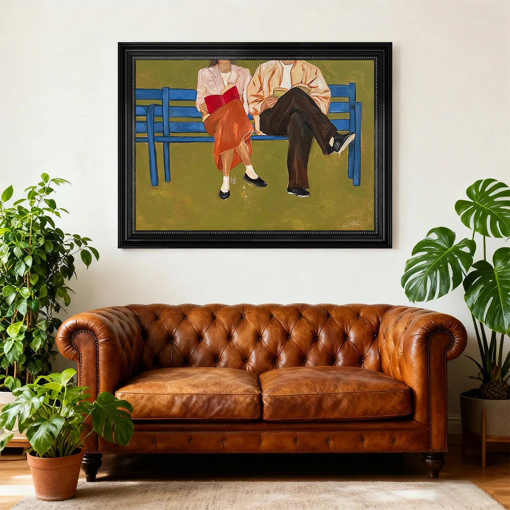 LUXORA Hand-Painted Oil Painting 70/110/170cm - Elegant Canvas Art with Subtle Texture Perfect for Bedrooms and Lounges