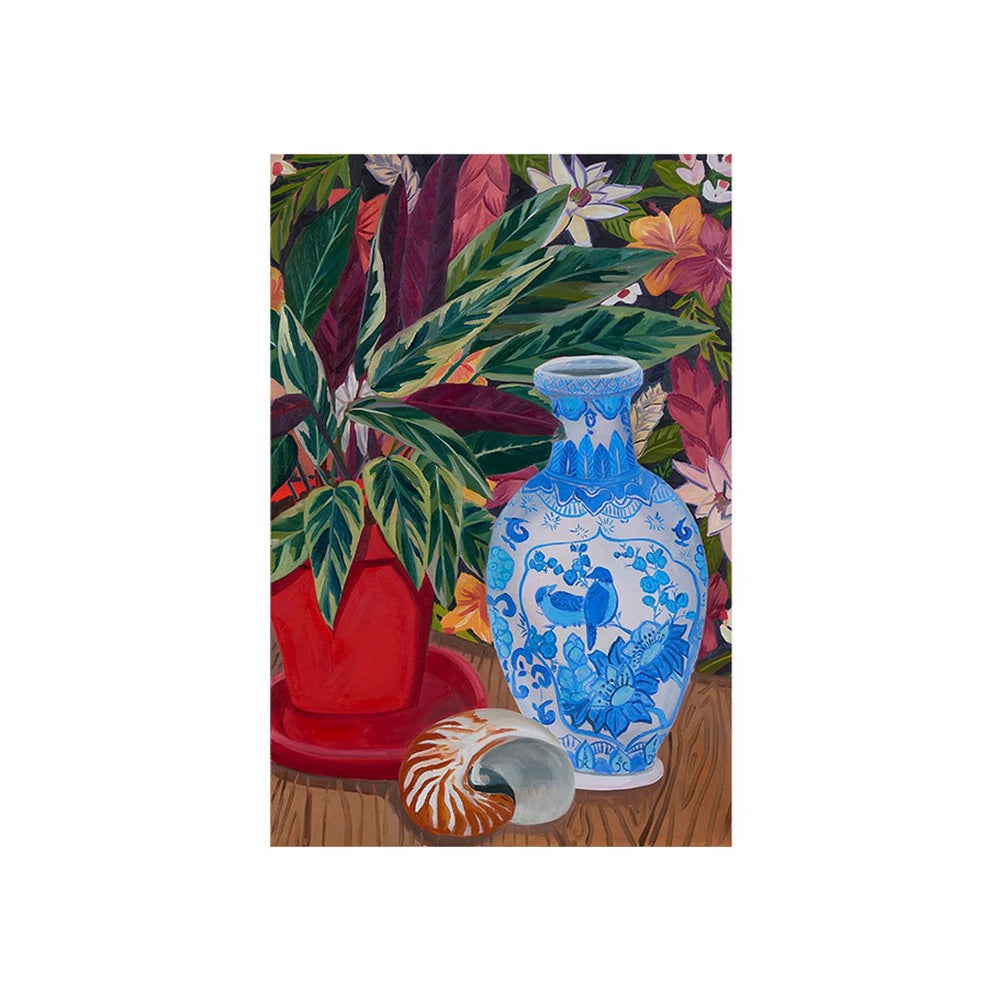 LUXORA Hand-Painted Oil Painting 60/80/120cm - Refined Wall Art with Smooth Brush Patterns for Peaceful Interior Spaces