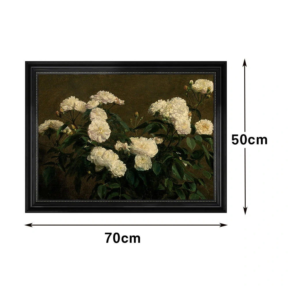 LUXORA Hand-Painted Oil Painting 70/110/170cm - Calming Abstract Canvas with Gentle Shades and Balanced Proportions