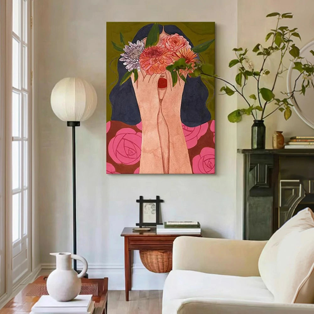 LUXORA Hand-Painted Oil Painting 50/80/100cm - Neutral Abstract Design Bringing Warmth and Tranquility to Home Decor