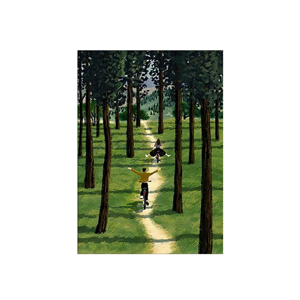 LUXORA Hand-Painted Oil Painting 50/80/100cm - Elegant Canvas Artwork Designed to Reflect Soft Balance and Style