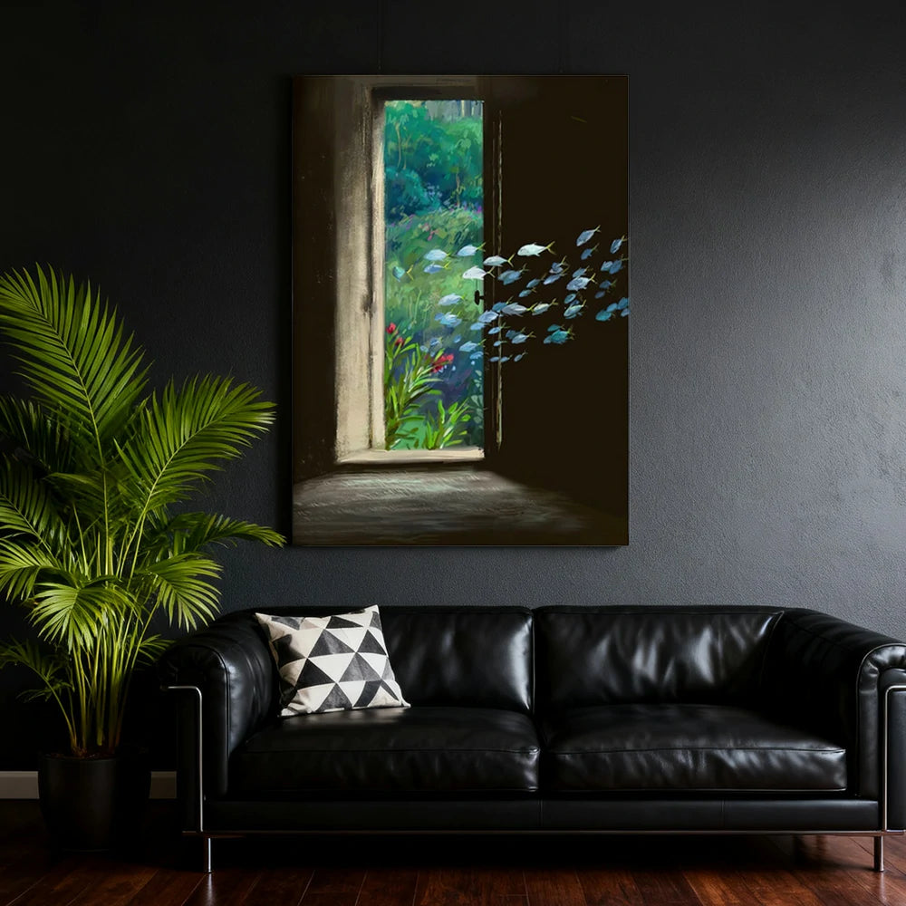 LUXORA Hand-Painted Oil Painting 50/80/100cm - Soft Neutral Painting That Enhances Peaceful Modern Living Spaces