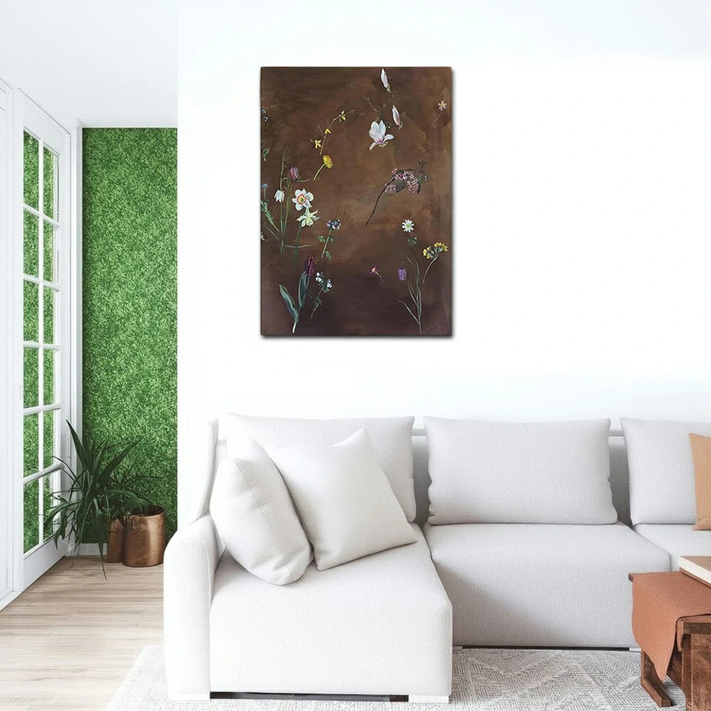 LUXORA Hand-Painted Oil Painting 50/80/100cm - Minimalist Art with Balanced Brush Movement and Clean Linear Detail