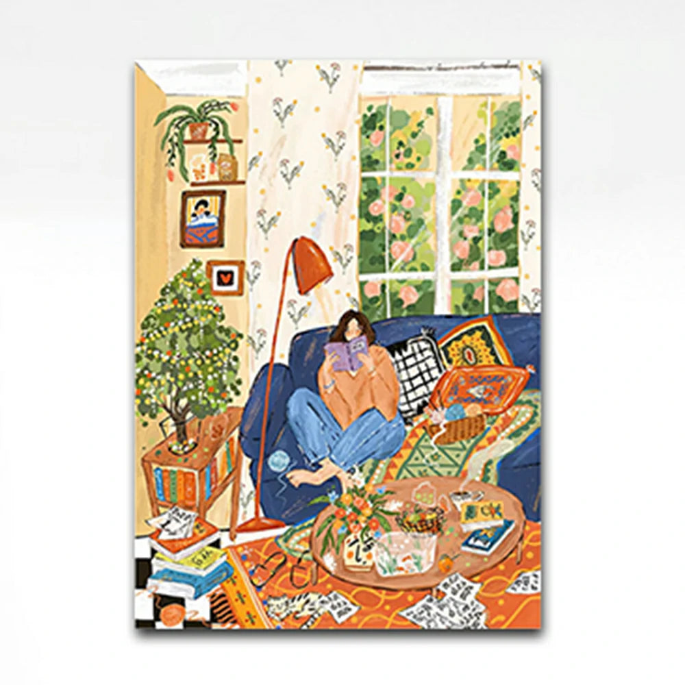 LUXORA Hand-Painted Oil Painting 50/80/100cm - Refined Canvas Artwork with Modern Elegance and Subtle Colour Tone