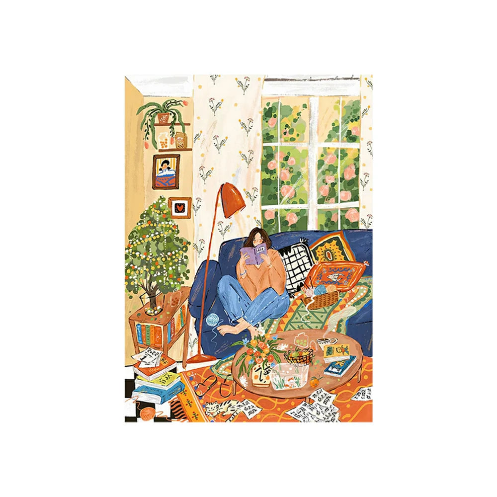 LUXORA Hand-Painted Oil Painting 50/80/100cm - Refined Canvas Artwork with Modern Elegance and Subtle Colour Tone